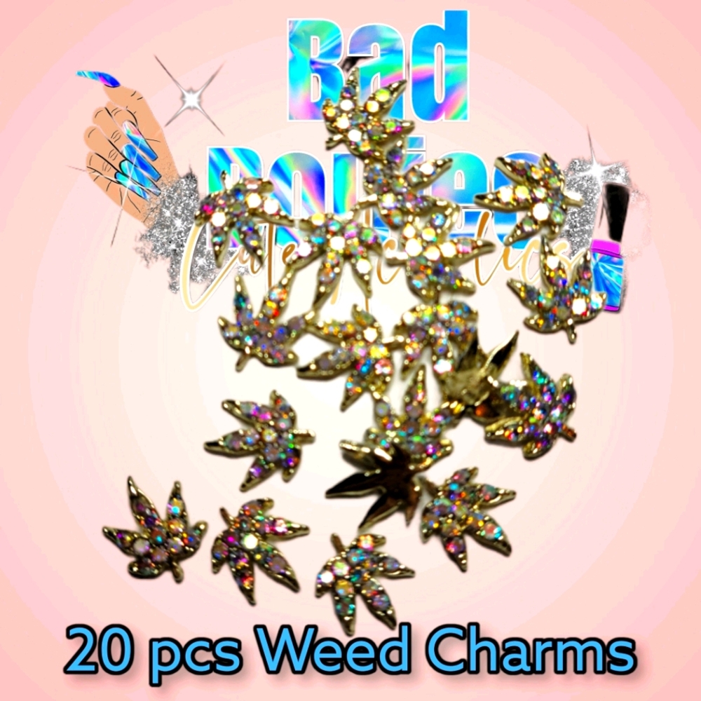 3d Nail Art plant Charms